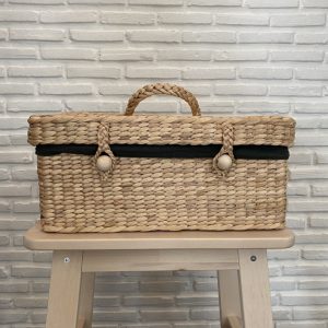 Natural Water Hyacinth Picnic Basket