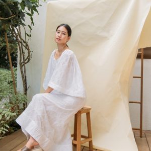 Claire Embroidery Maxi Dress